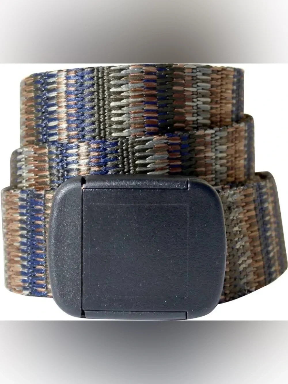 Bison Designs T-Lock Belt, Brown and Blue, size Medium
